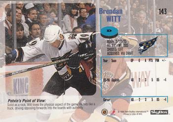 1996-97 SkyBox Impact #143 Brendan Witt Back