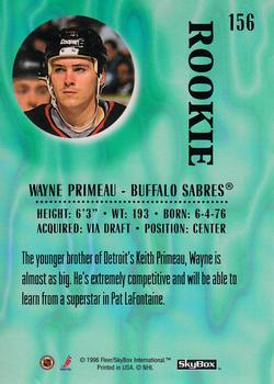 1996-97 SkyBox Impact #156 Wayne Primeau Back