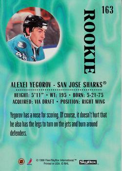 1996-97 SkyBox Impact #163 Alexei Yegorov Back