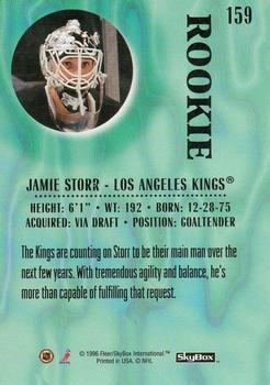 1996-97 SkyBox Impact #159 Jamie Storr Back