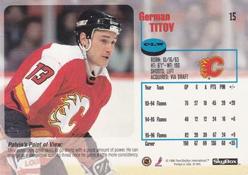 1996-97 SkyBox Impact #15 German Titov Back