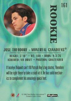 1996-97 SkyBox Impact #161 Jose Theodore Back