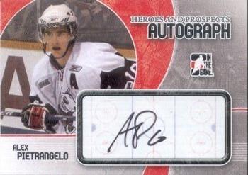 2007-08 In The Game Heroes and Prospects - Autographs #A-AP Alex Pietrangelo  Front