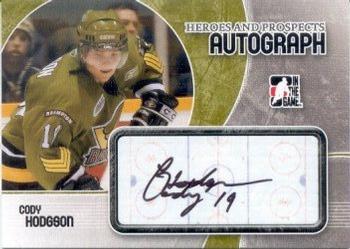 2007-08 In The Game Heroes and Prospects - Autographs #A-CH Cody Hodgson  Front