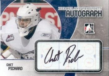 2007-08 In The Game Heroes and Prospects - Autographs #A-CP2 Chet Pickard  Front