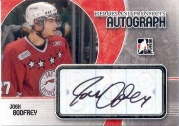 2007-08 In The Game Heroes and Prospects - Autographs #A-JG Josh Godfrey  Front