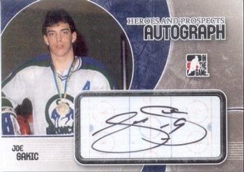 2007-08 In The Game Heroes and Prospects - Autographs #A-JOS Joe Sakic  Front