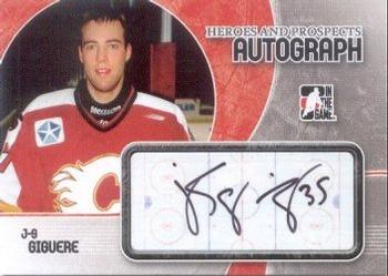 2007-08 In The Game Heroes and Prospects - Autographs #A-JSG J-S Giguere Front