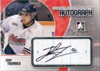 2007-08 In The Game Heroes and Prospects - Autographs #A-JT John Tavares  Front
