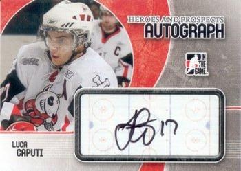 2007-08 In The Game Heroes and Prospects - Autographs #A-LC Luca Caputi  Front
