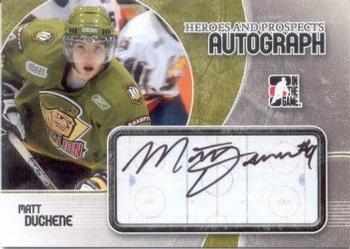 2007-08 In The Game Heroes and Prospects - Autographs #A-MD Matt Duchene  Front
