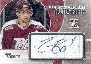 2007-08 In The Game Heroes and Prospects - Autographs #A-ZB2 Zach Bogosian  Front