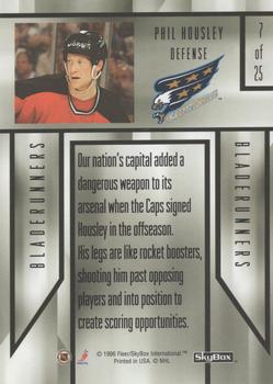 1996-97 SkyBox Impact - BladeRunners #7 Phil Housley Back