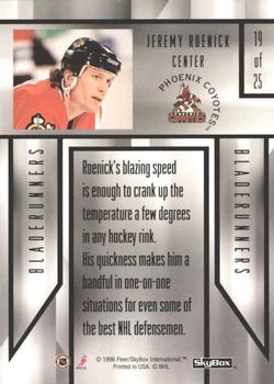 1996-97 SkyBox Impact - BladeRunners #19 Jeremy Roenick Back