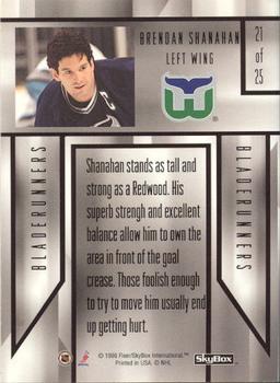1996-97 SkyBox Impact - BladeRunners #21 Brendan Shanahan Back
