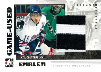 2007-08 In The Game Heroes and Prospects - Emblems #GUE-16 Cal Clutterbuck  Front