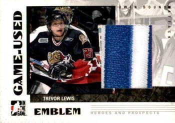 2007-08 In The Game Heroes and Prospects - Emblems #GUE-25 Trevor Lewis  Front