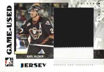 2007-08 In The Game Heroes and Prospects - Jerseys #GUJ-05 Karl Alzner  Front