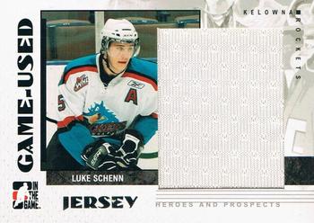 2007-08 In The Game Heroes and Prospects - Jerseys #GUJ-63 Luke Schenn  Front