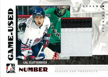 2007-08 In The Game Heroes and Prospects - Numbers #GUN-16 Cal Clutterbuck  Front