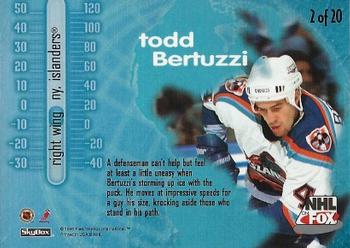 1996-97 SkyBox Impact - NHL on FOX #2 Todd Bertuzzi Back