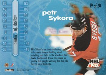 1996-97 SkyBox Impact - NHL on FOX #19 Petr Sykora Back