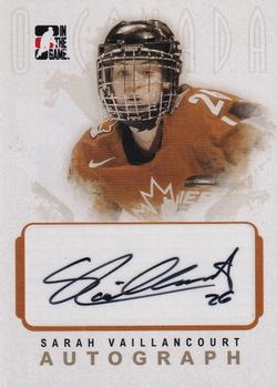 2007-08 In The Game O Canada - Autographs #A-SV Sarah Vaillancourt  Front