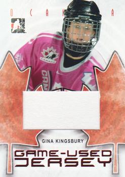 2007-08 In The Game O Canada - Game-Used Jerseys #GUJ-32 Gina Kingsbury  Front