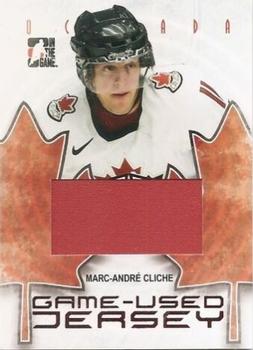 2007-08 In The Game O Canada - Game-Used Jerseys #GUJ-46 Marc-Andre Cliche  Front
