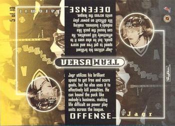 1996-97 SkyBox Impact - VersaTeam #5 Jaromir Jagr Back