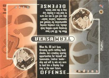 1996-97 SkyBox Impact - VersaTeam #8 Eric Lindros Back