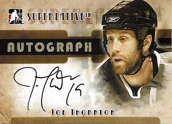 2007-08 In The Game Superlative - Autographs Silver #A-JT Joe Thornton  Front
