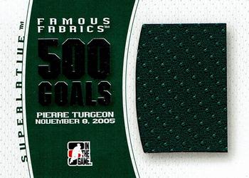2007-08 In The Game Superlative - Famous Fabrics 500 Goals Silver #FFG-34 Pierre Turgeon  Front