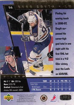 1996-97 SP #56 Ryan Smyth Back