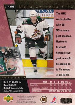 1996-97 SP #123 Mike Gartner Back