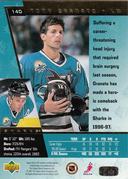1996-97 SP #140 Tony Granato Back