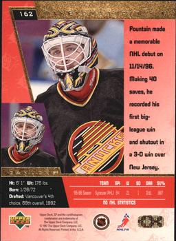 1996-97 SP #162 Mike Fountain Back