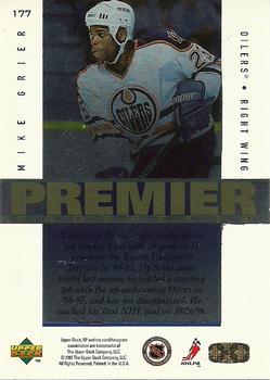 1996-97 SP #177 Mike Grier Back