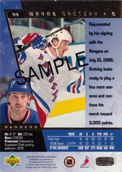 1996-97 SP #99 Wayne Gretzky Back