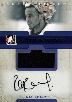 2007-08 In The Game Superlative - Jerseys Autographs Silver #AJ-RE Ray Emery  Front