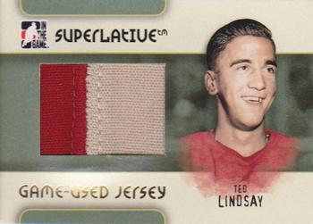 2007-08 In The Game Superlative - Jerseys Gold #GUJ-32 Ted Lindsay  Front