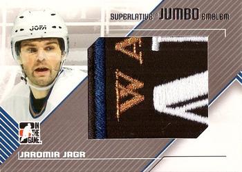 2007-08 In The Game Superlative - Jumbo Emblems Silver #JE-10 Jaromir Jagr  Front