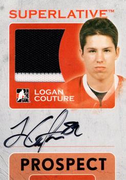 2007-08 In The Game Superlative - Prospects Jerseys Autographs Gold #SP-LC Logan Couture  Front