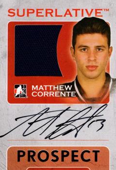 2007-08 In The Game Superlative - Prospects Jerseys Autographs Silver #SP-MC Matthew Corrente  Front