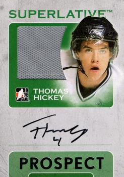 2007-08 In The Game Superlative - Prospects Jerseys Autographs Silver #SP-TH Thomas Hickey  Front