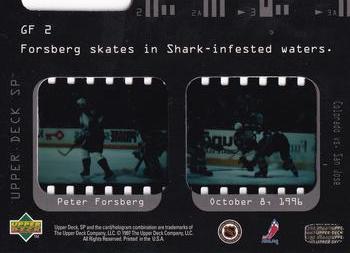 1996-97 SP - NHL Game Film #GF2 Peter Forsberg Back