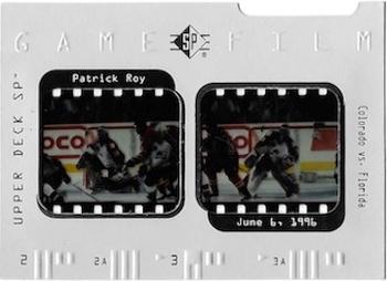 1996-97 SP - NHL Game Film #GF3 Patrick Roy Front