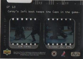 1996-97 SP - NHL Game Film #GF13 Jim Carey Back