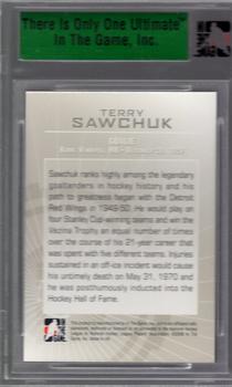 2007-08 In The Game Ultimate Memorabilia #32 Terry Sawchuk  Back