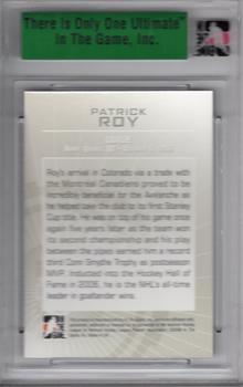 2007-08 In The Game Ultimate Memorabilia #34 Patrick Roy  Back